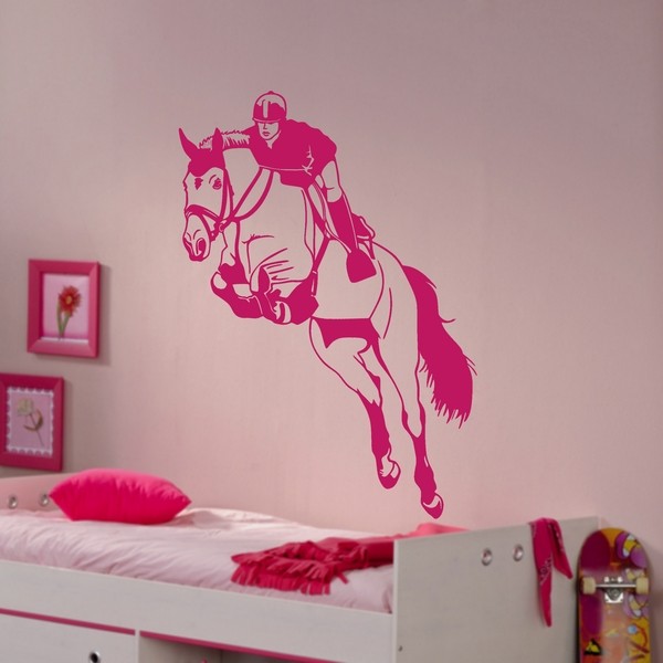 Exemple de stickers muraux: Cheval - Jumping 2